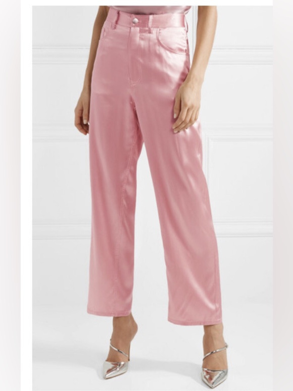Fleur Du Mal Silk Wide Leg Pants